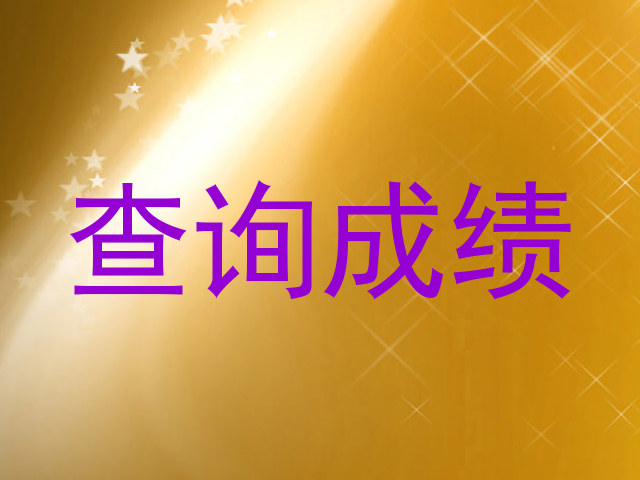 查询成绩
