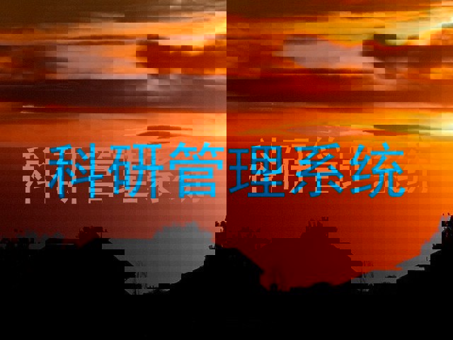 高校科研管理系统