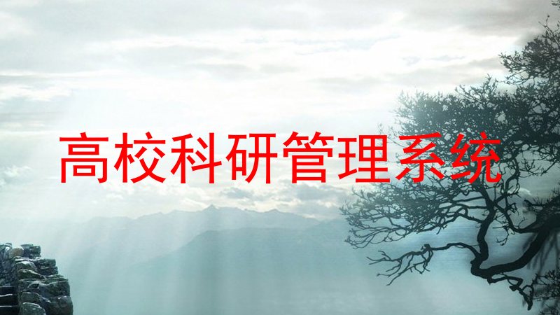 高校科研管理系统