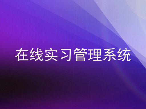 在线实习管理系统