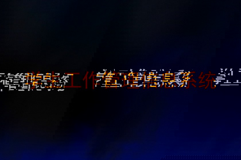 学生工作管理信息系统