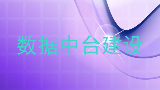 数据中台建设