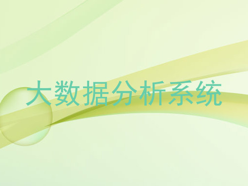 大数据分析系统