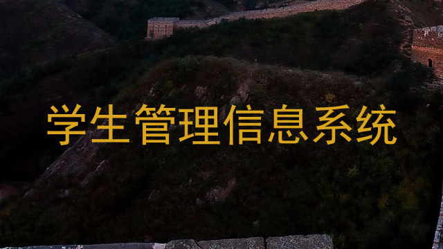 学生管理信息系统