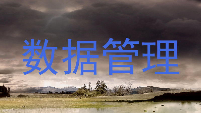 数据管理