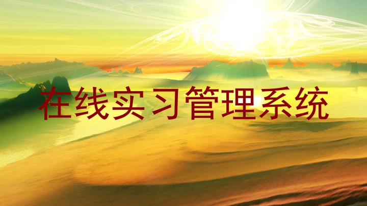 在线实习管理系统