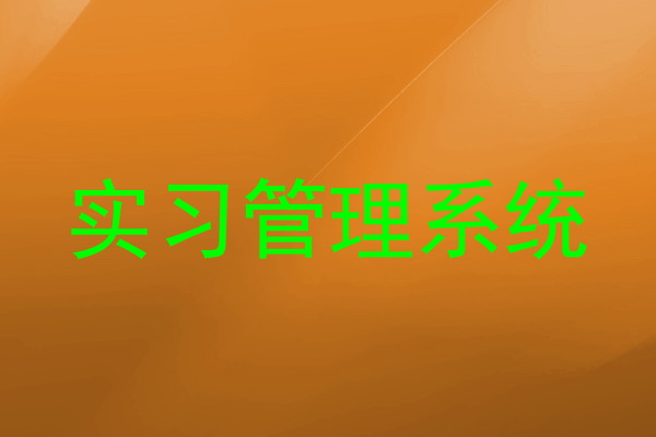 实习管理系统