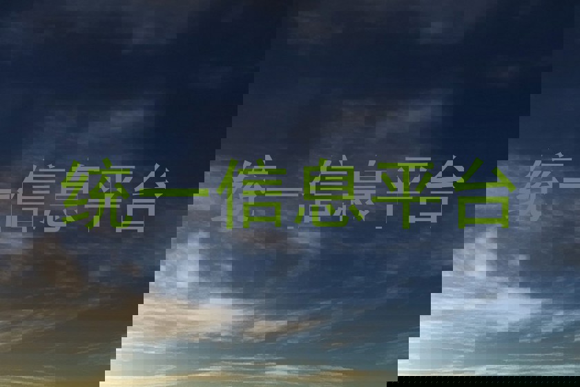 統(tǒng)一信息平臺