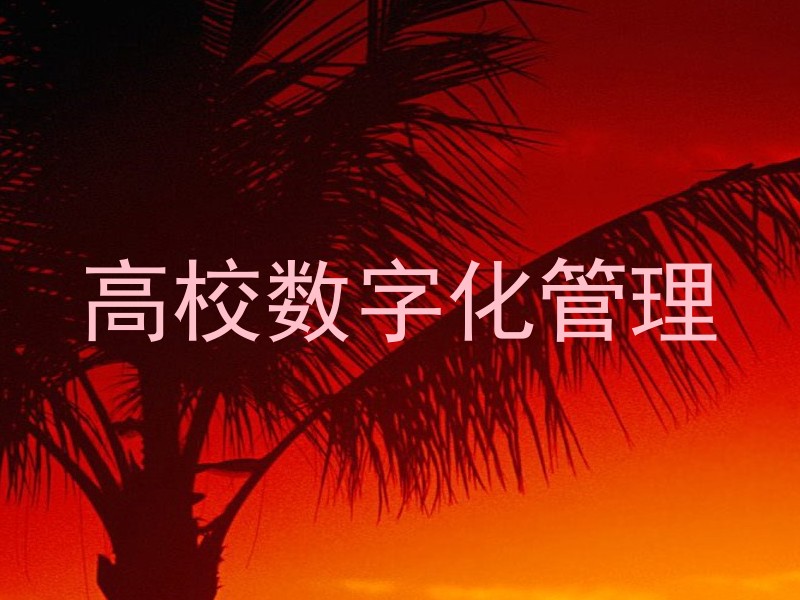 高校数字化管理