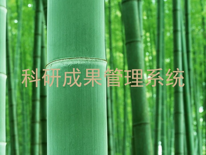 科研成果管理系统