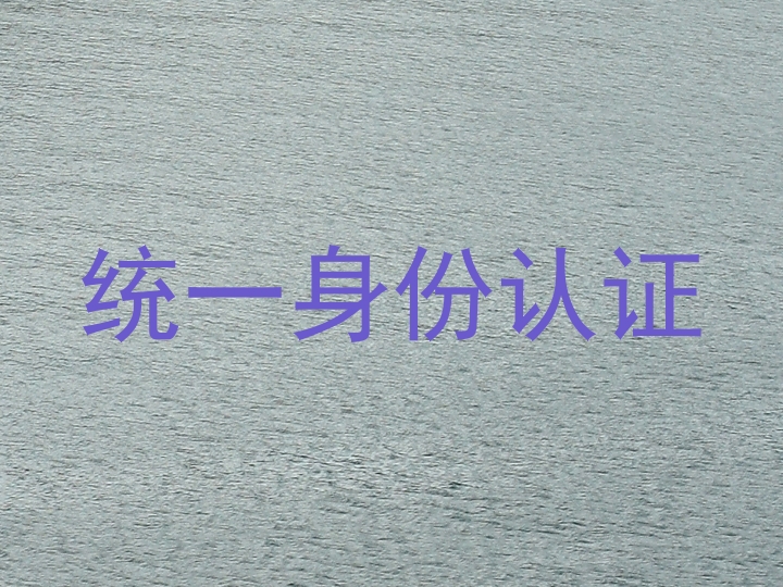 统一身份认证