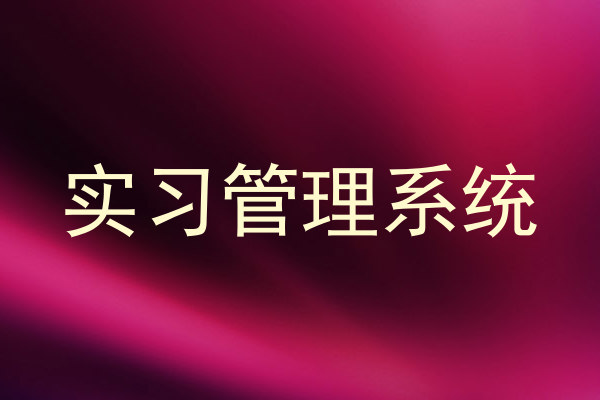 实习管理系统