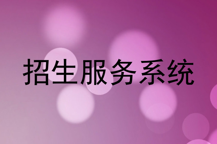 招生服务系统