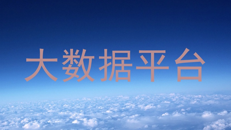 大数据平台