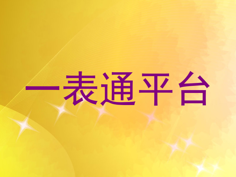 一表通平台