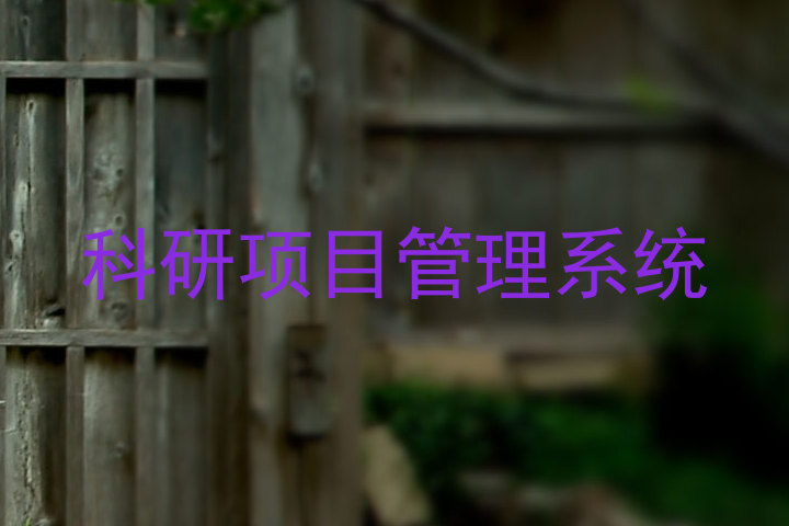 科研项目管理系统