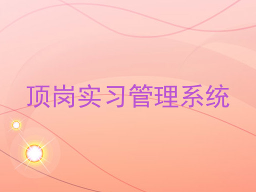 顶岗实习管理系统