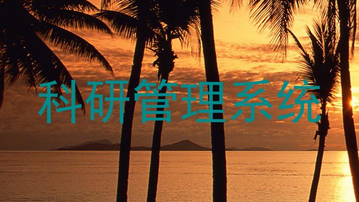 科研管理系统