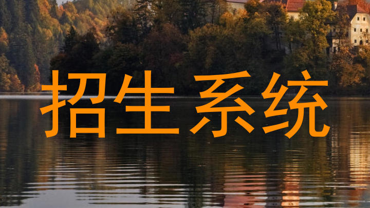 招生系统