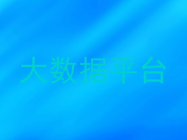 大数据平台