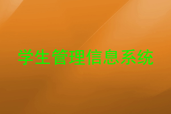 学生管理信息系统