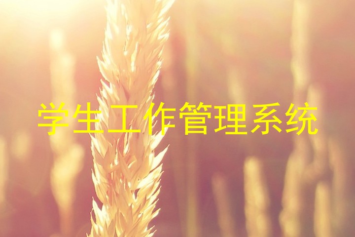 学生工作管理系统