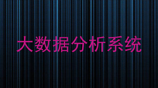大数据分析系统