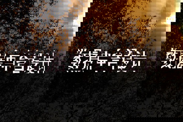 数据中台设计