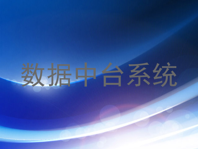 数据中台系统