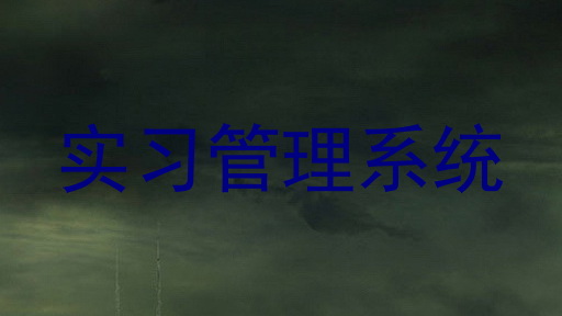 实习管理系统