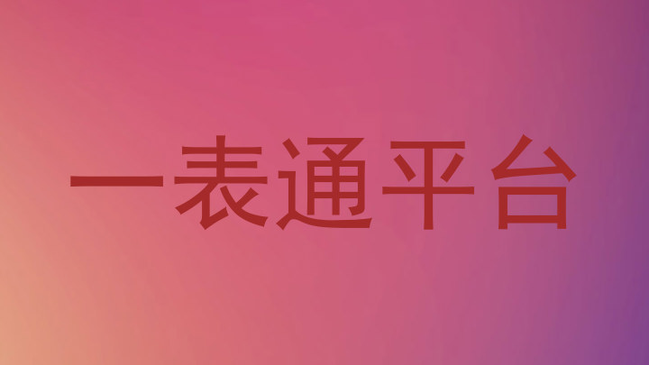 一表通平台