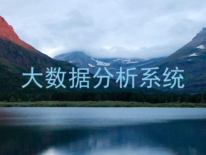 大数据分析系统