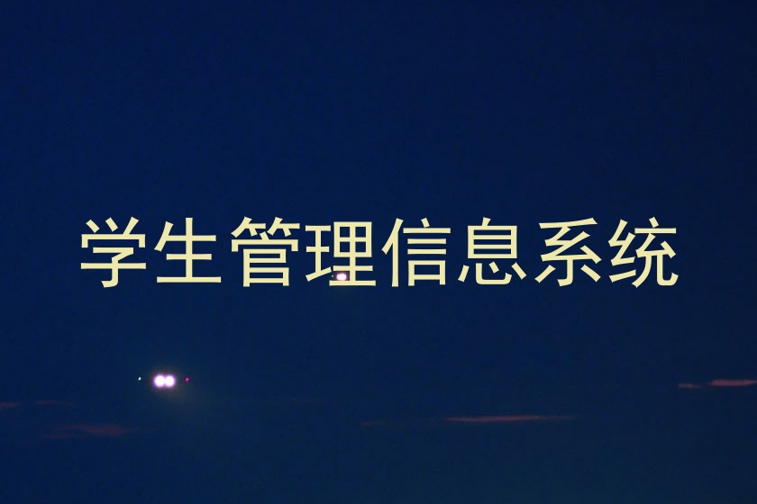 学生管理信息系统