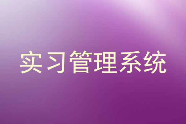 实习管理系统