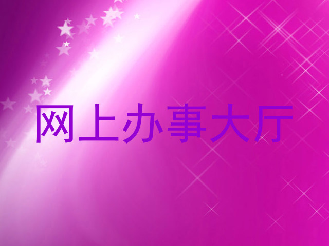 网上办事大厅