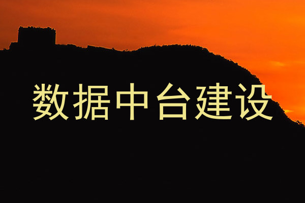 数据中台建设