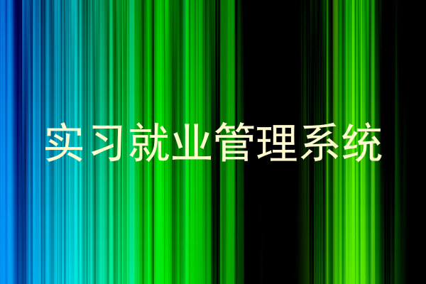 实习就业管理系统