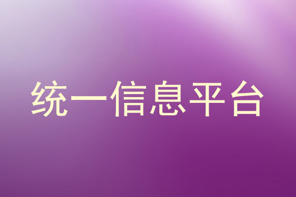 统一信息平台