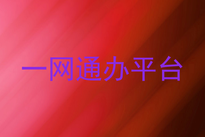 一网通办平台