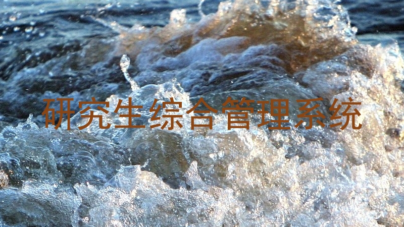 研究生综合管理系统
