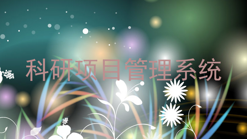 科研项目管理系统