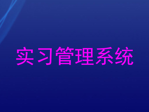 实习管理系统