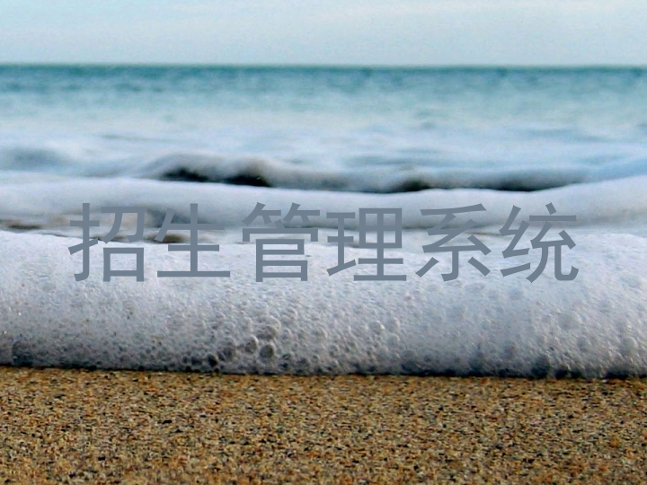 招生管理系统