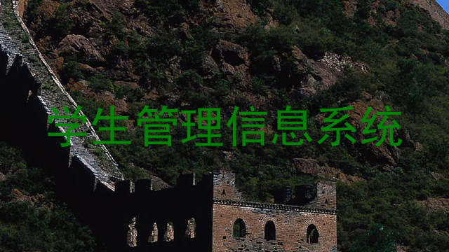 学生管理信息系统
