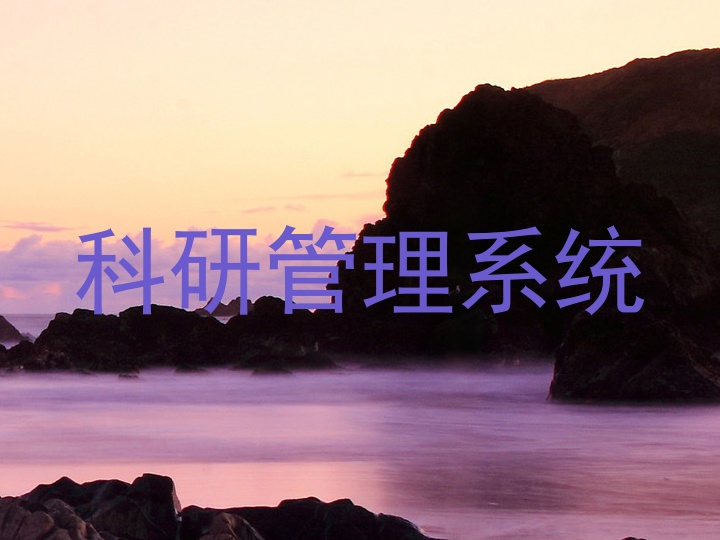 科研管理系统