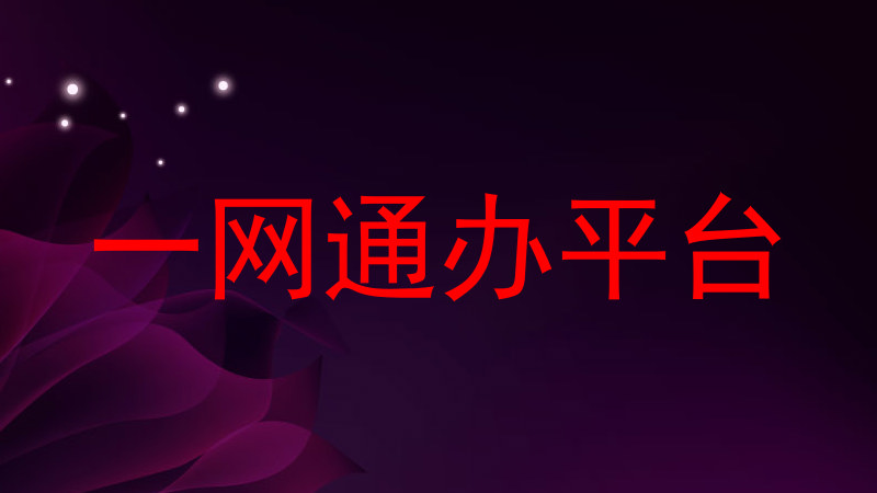一网通办平台
