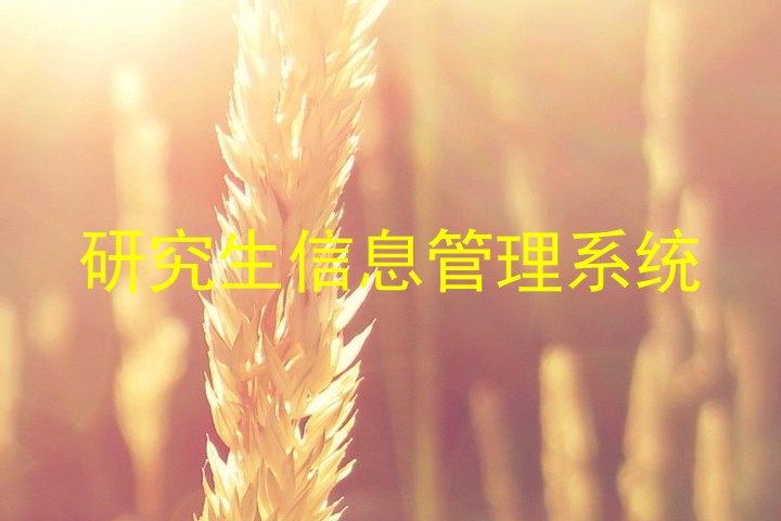 研究生信息管理系统