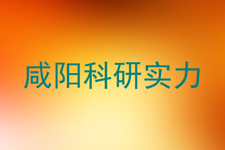 咸阳科研实力