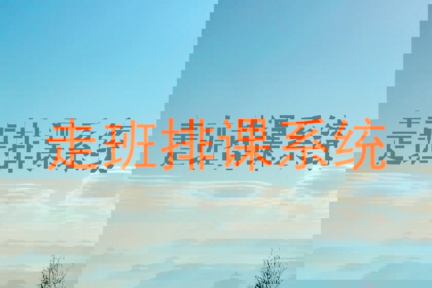 走班排课系统