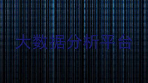 大数据分析平台